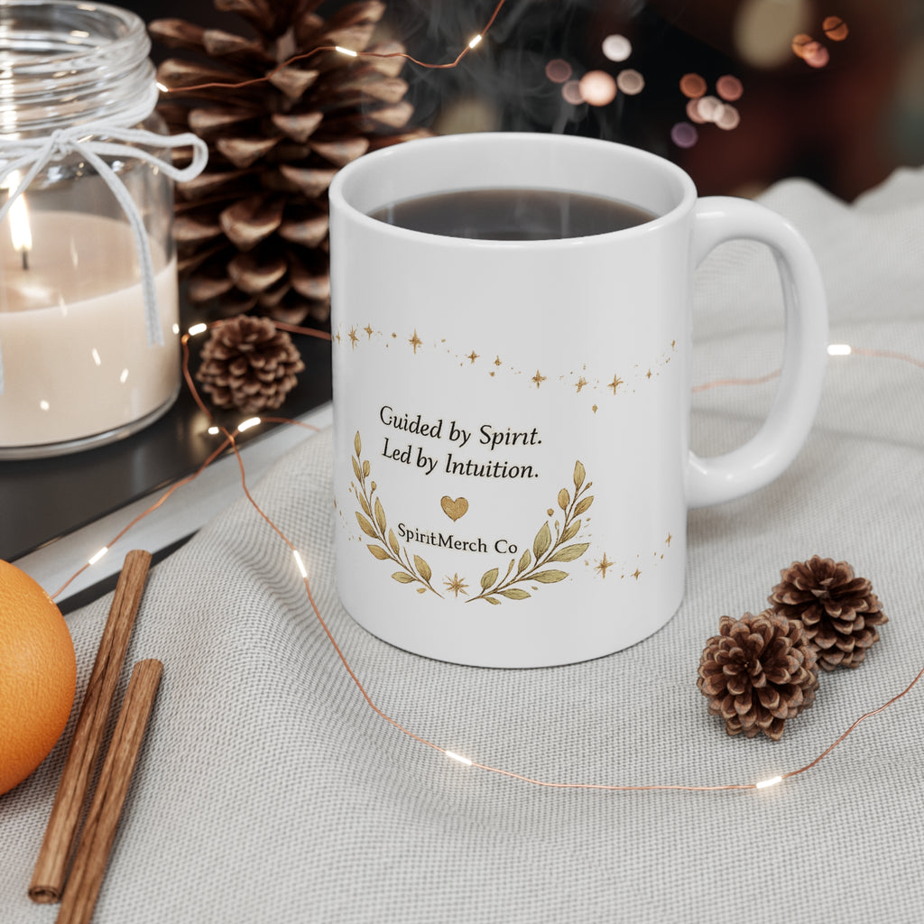 Coffee Comfort Clarity Mug — 11oz Inspirational Morning Coffee Cup