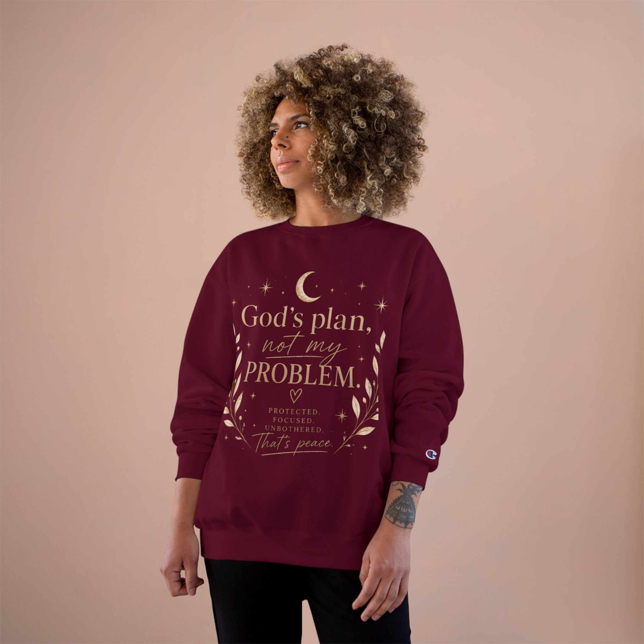 God’s Plan Not My Problem Sweatshirt — Inspirational Crewneck
